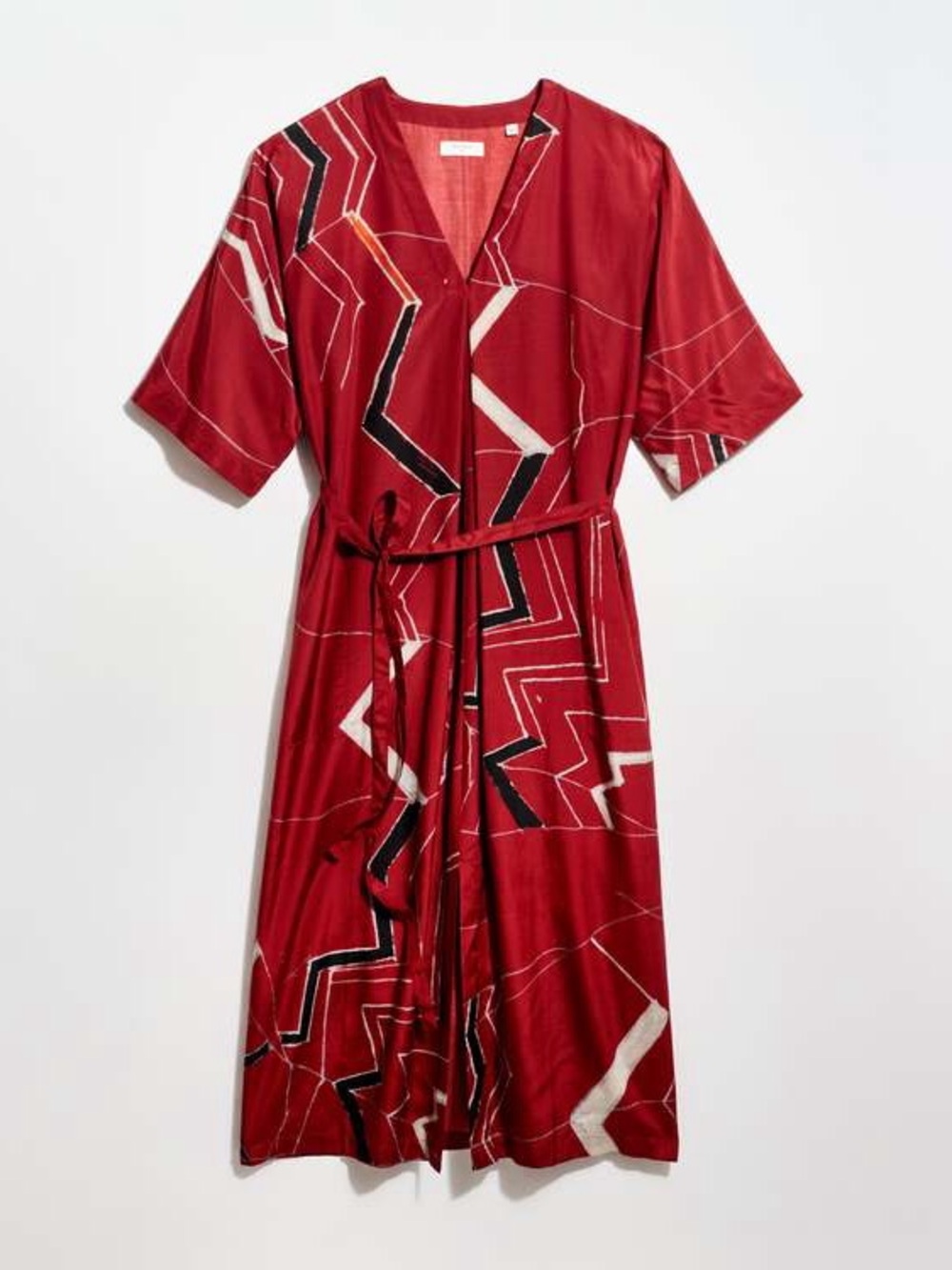Billy Reid / Garmentory Maroon Geometric Dress - Picture 4 of 4